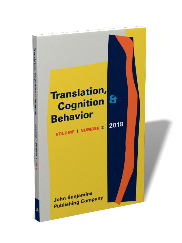 portada Translation, Cognition & Behavior
