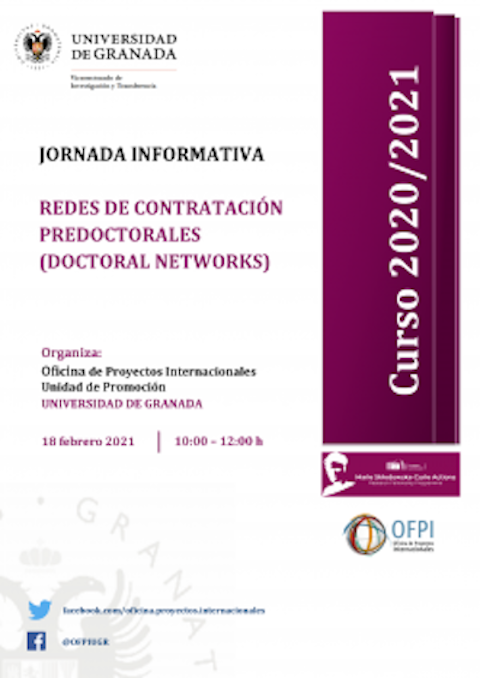Jornada informativa Contratación Predoctorales Jornada informativa Contratación Predoctorales
